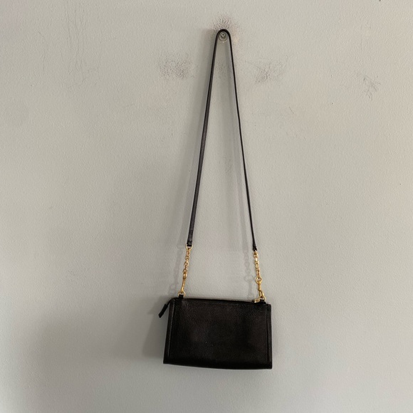 Tory Burch Bags Tory Burch Mini Everly Black Leather Crossbody Bag